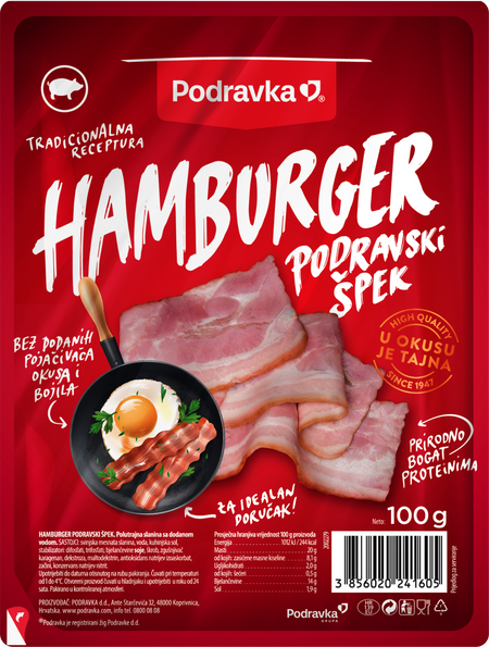 Hamburger - Podravski špek