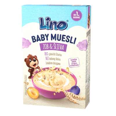 Lino Baby Muesli Oves & Sliva