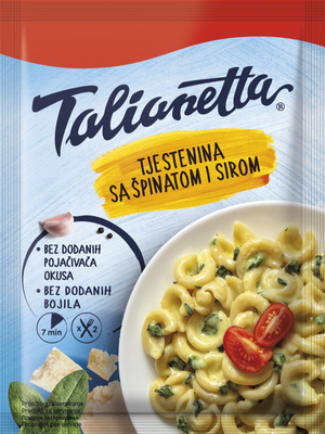 Tjestenina sa špinatom i sirom