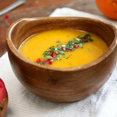 Dýňová polévka s jablkem