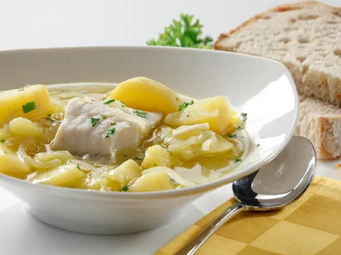 Brodet od bakalara na bijelo