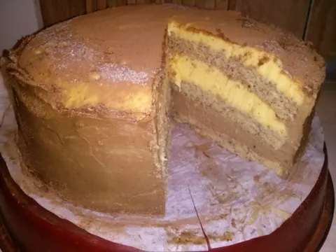 Milka torta presek