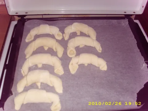 kiflice pripremljene za pećnicu