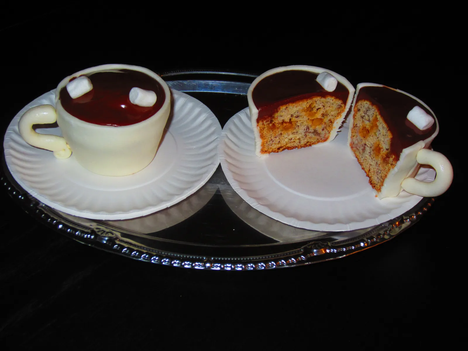 a cup of a cake