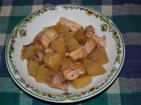 Lignje s krumpirom