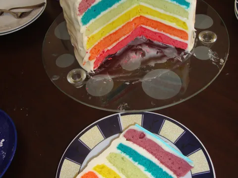 Rainbow cake u punom svom sjaju