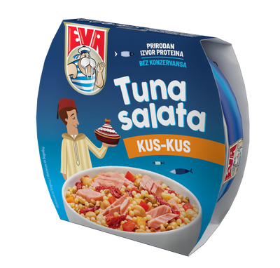 Tuna solata kus kus