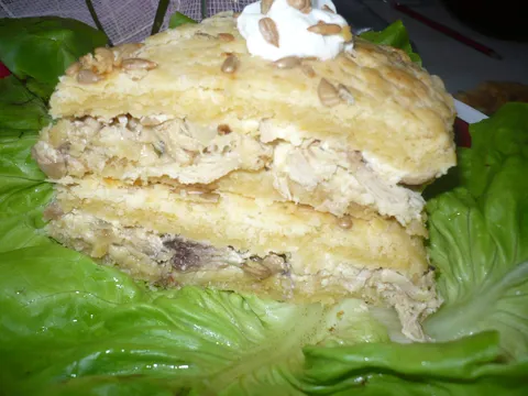 Pita s piletinom i gljivama