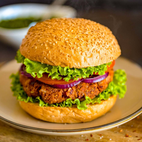 Lahodný vegánsky burger