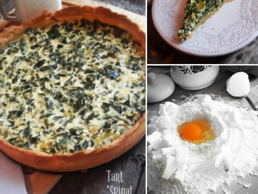 TART SA ŠPINATOM, PORILUKOM I MLADIM SIROM