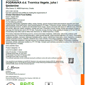 IFS Podravka d.d. Vegeta, Soups and Pasta Factory