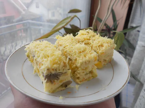 Posna slana torta sa prosom, meksičkom salatom i krastavčićima