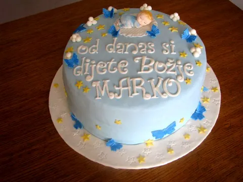 torta za krštenje