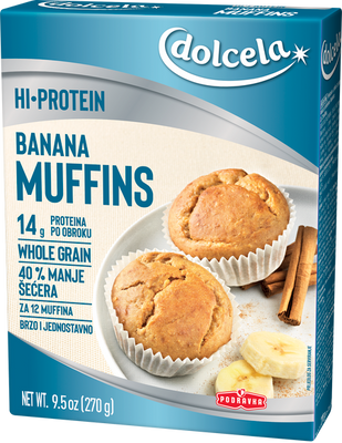 Hi protein Banana Muffins