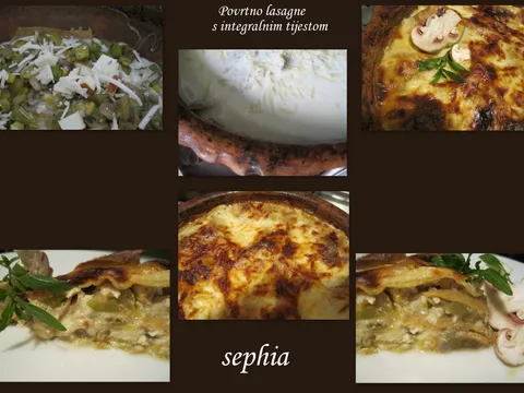 Povrtno lasagne s integralnim tijestom