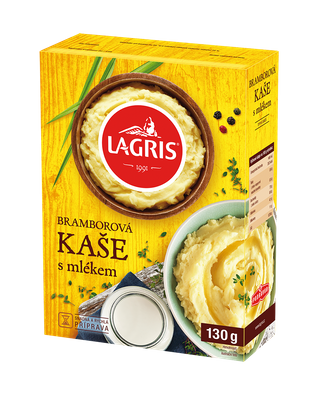 Bramborová kaše s mlékem