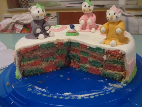 Presjek šah torte &#8211; pokušaj u boji