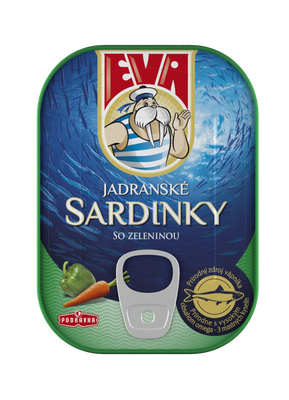 EVA Sardinky so zeleninou