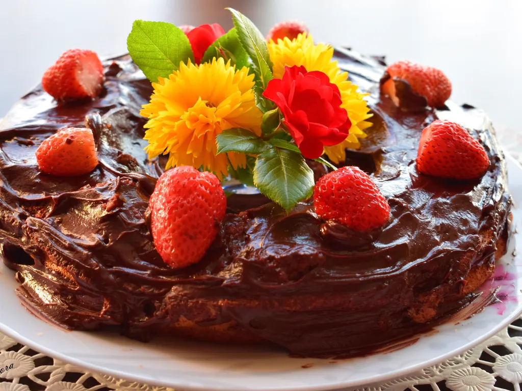 ღ Chiffon cake s jagodama