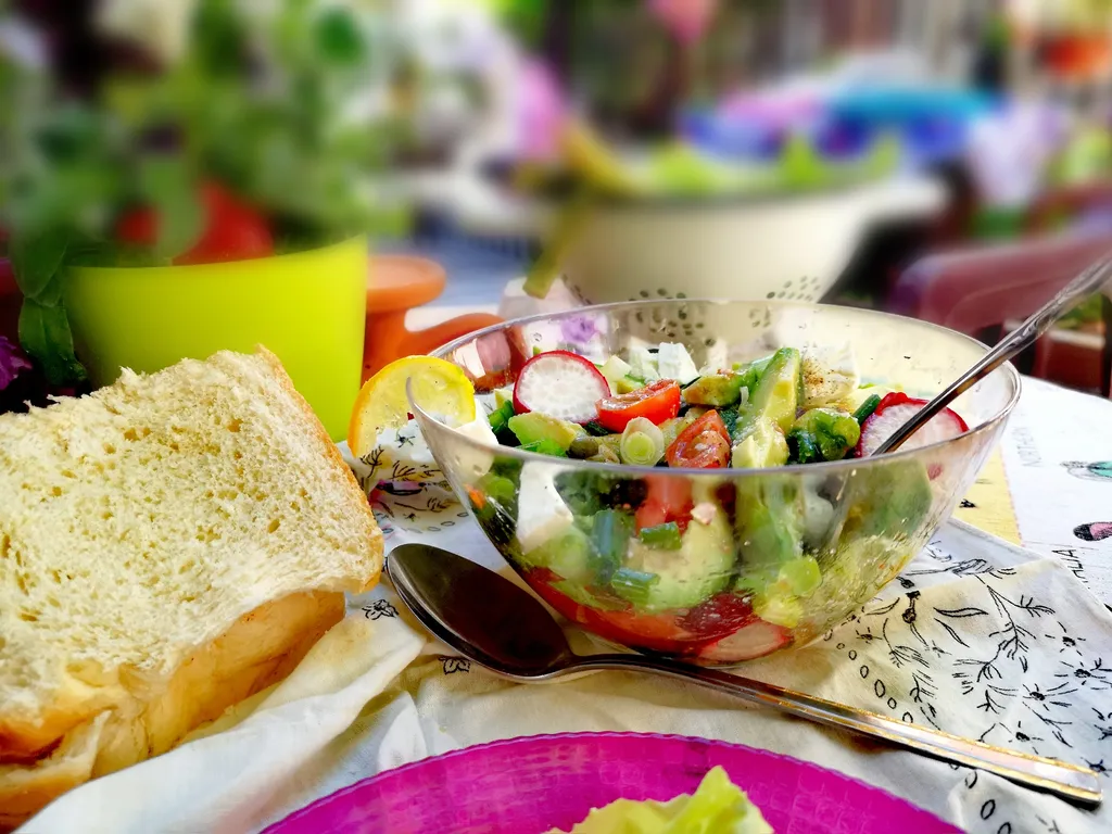 DORUČAK SALATICA sa avokadom I običnim povrtkama