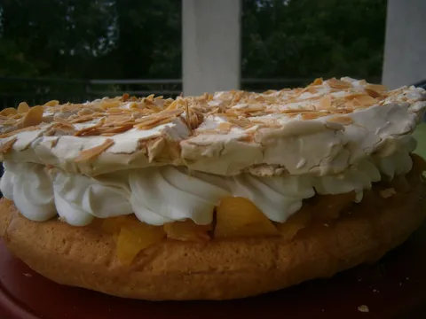 Torta od badema i višanja(malina)