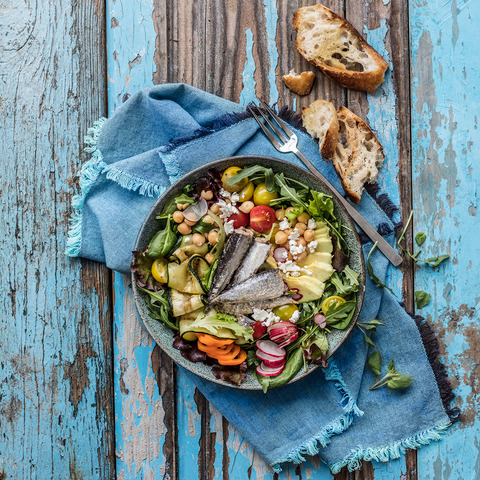 Super šalát so sardinkami