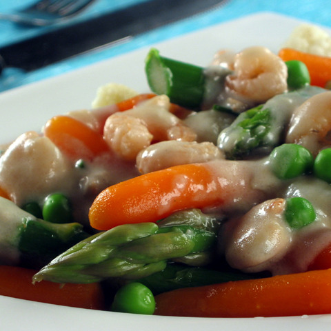 Leipziger Allerlei (Zelenina v krevetovej omáčke)