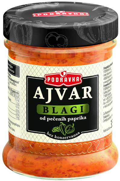 Ajvar od pečenih paprika - blagi