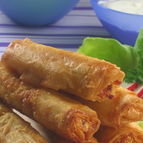 Slaný závin s kuracím mäsom