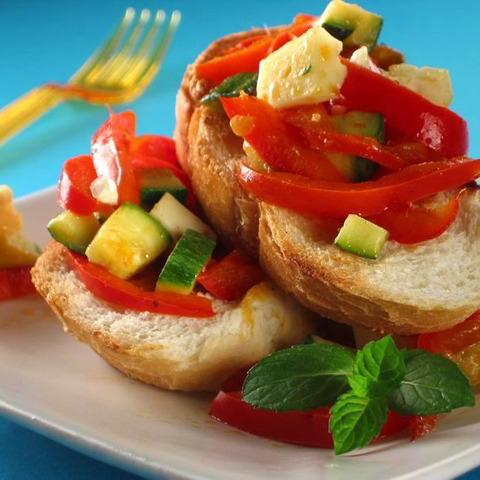 Bruschetta so zeleninou