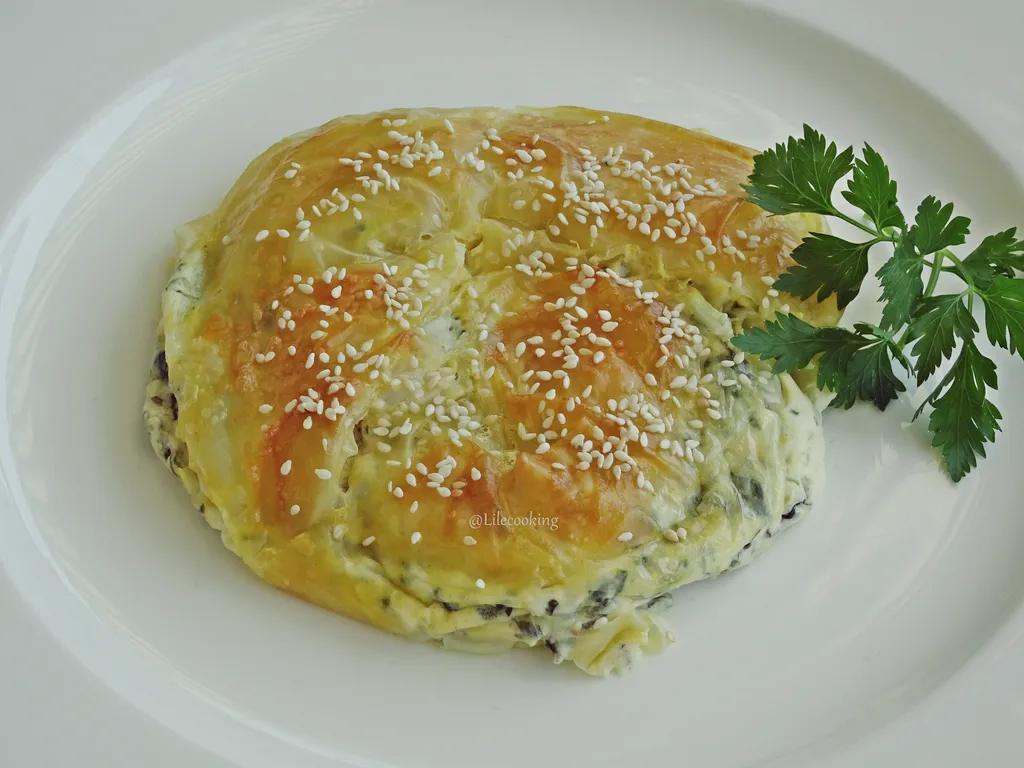 Pita sa sirom i špinatom u rižinom papiru