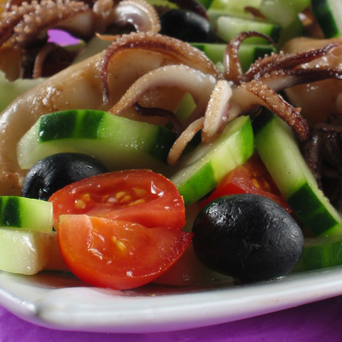 Salata de sepie la gratar
