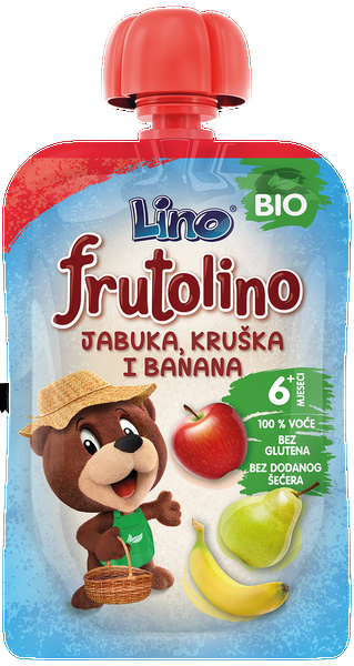 Frutolino jabuka, kruška i banana