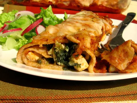 Pileca enchilada sa palacincima