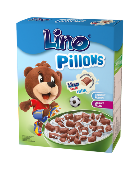 Lino Pillows - Pernițe umplute cu cremă tartinabilă Lino Lada lapte