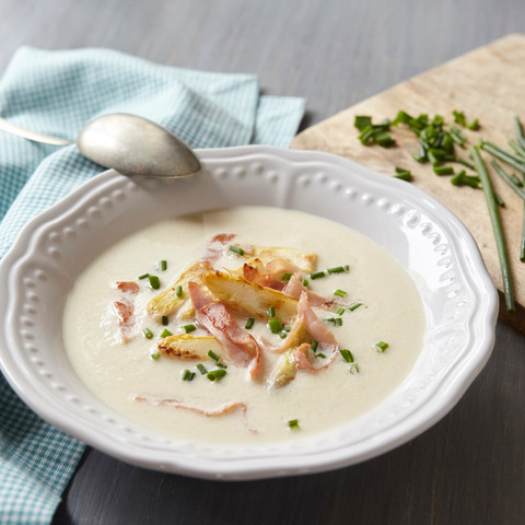 Chřestový krém s máslovou šunkou