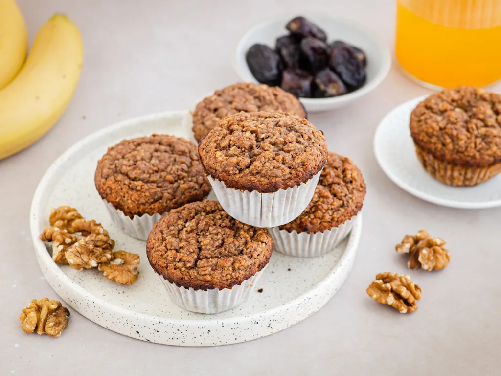Date & cocoa muesli muffini