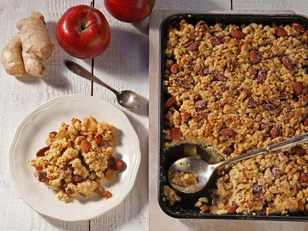 Crumble od jabuka s đumbirom