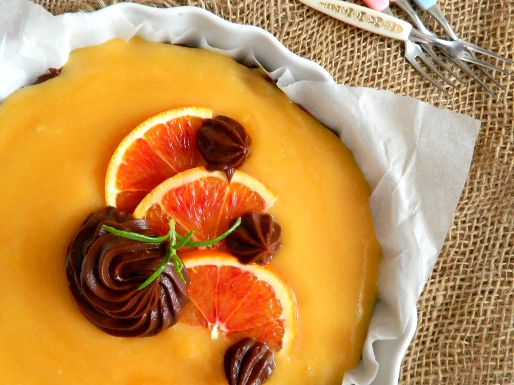 Tart sa narančom i čokoladom