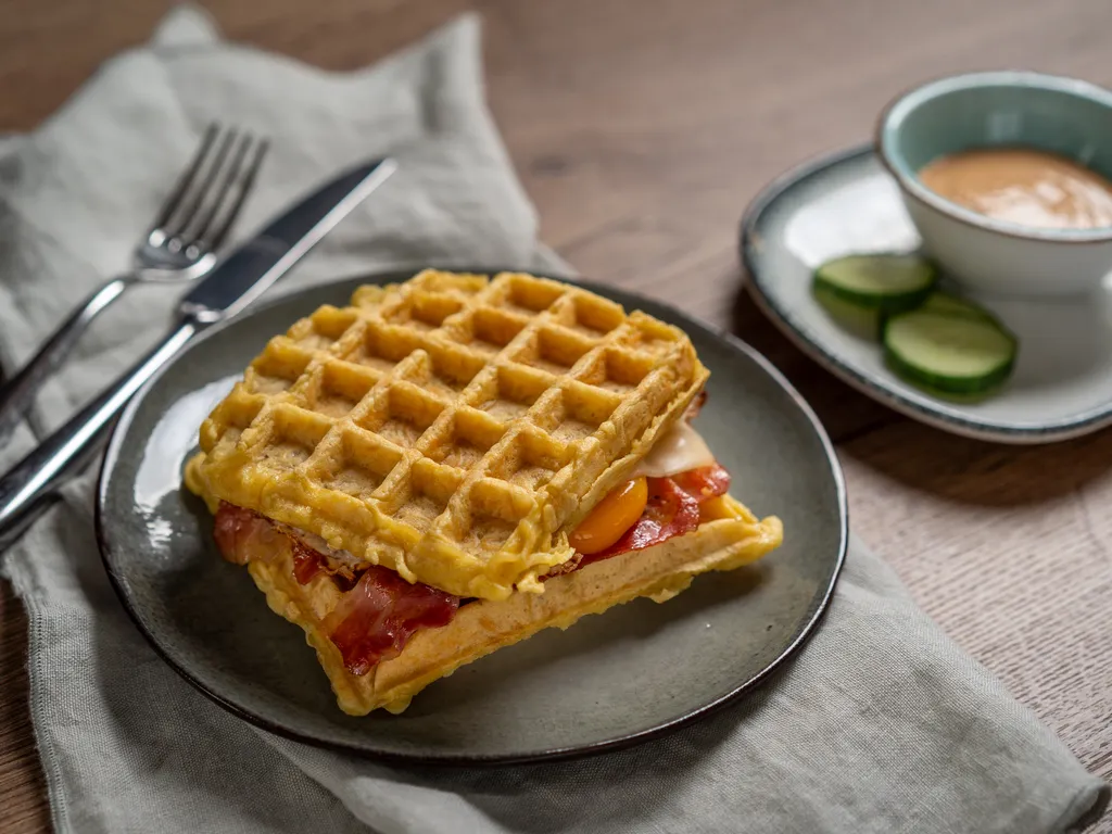 Noodle waffle