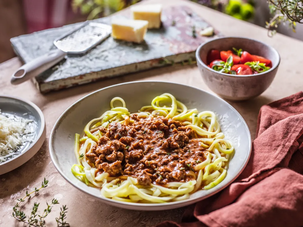 Bolognese s rezancima od tikvica