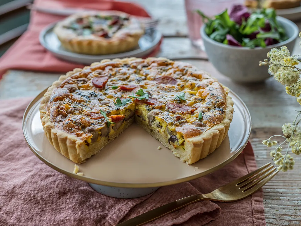 Mini quiche s gljivama i kobasicama