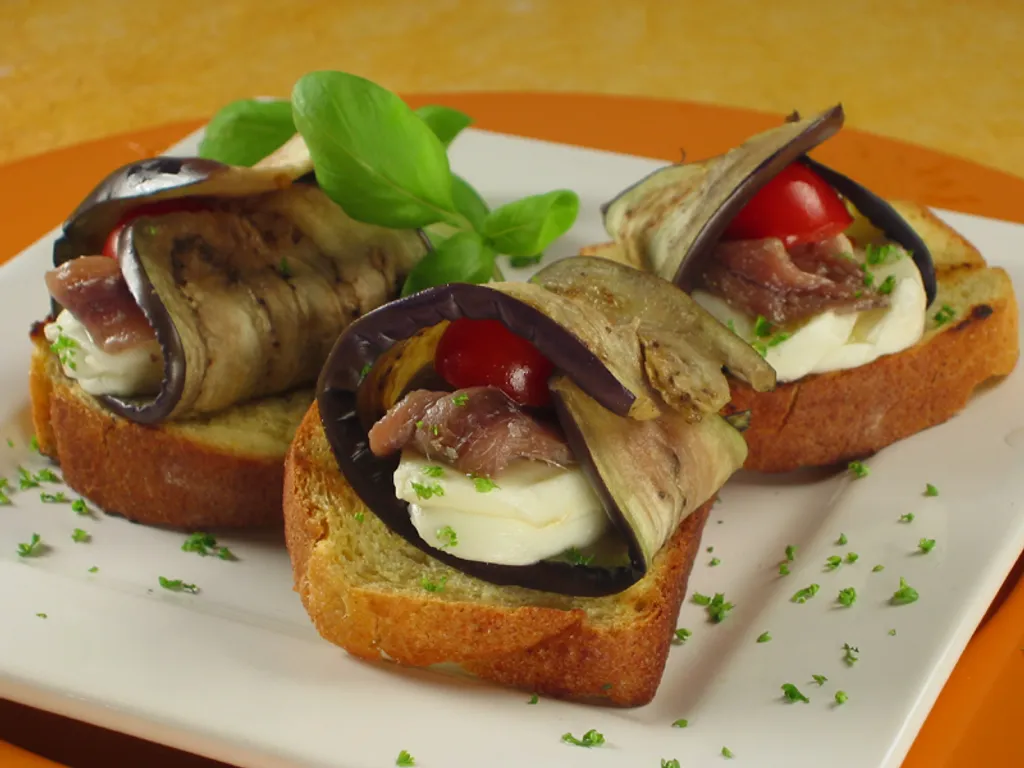 Roladice od patlidžana i mozzarelle