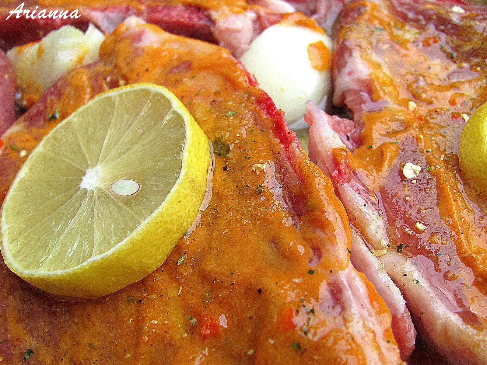 Svinjski vrat sa BBQ & Steak Mustardom…