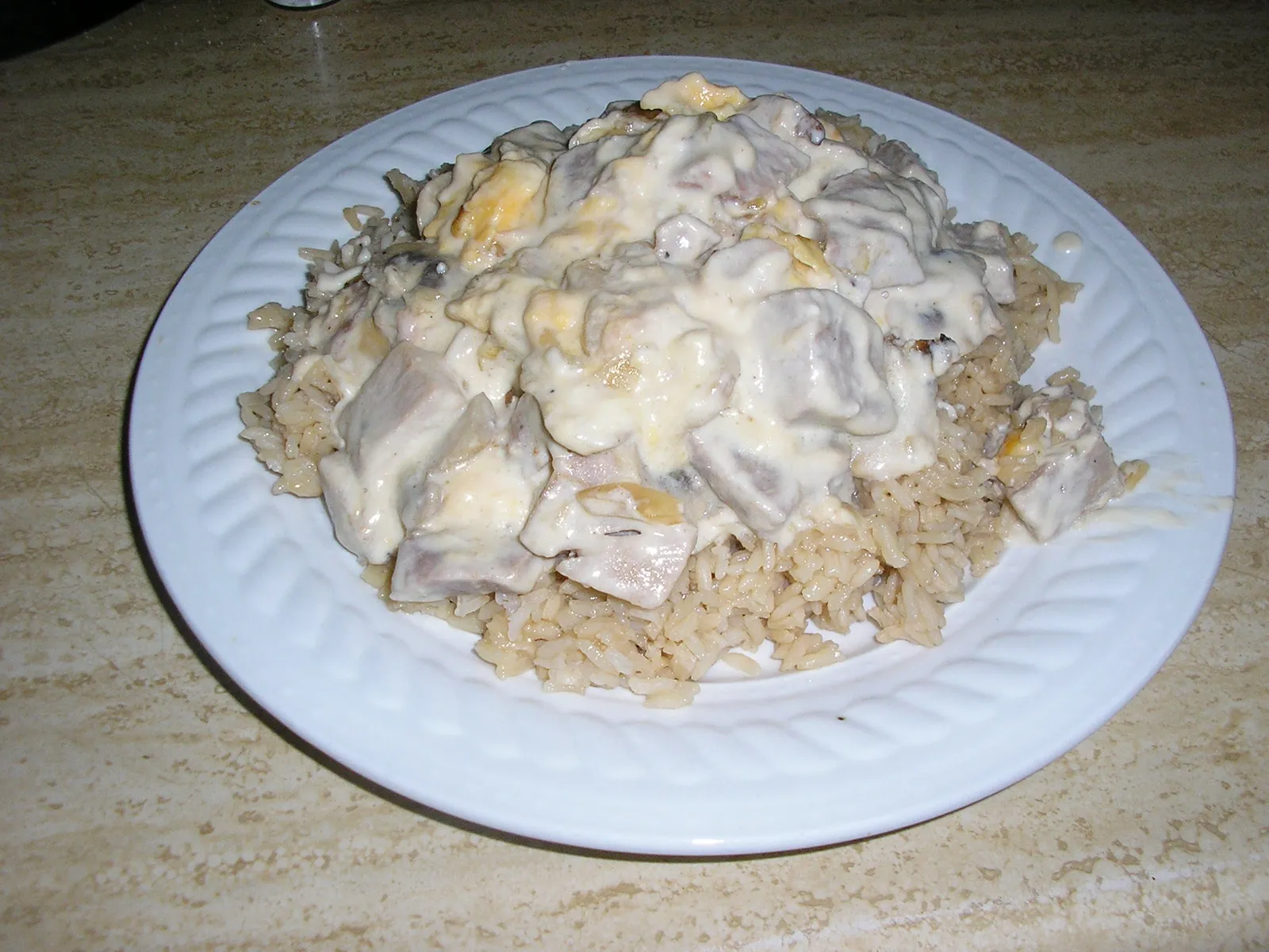 Riza s gljivama