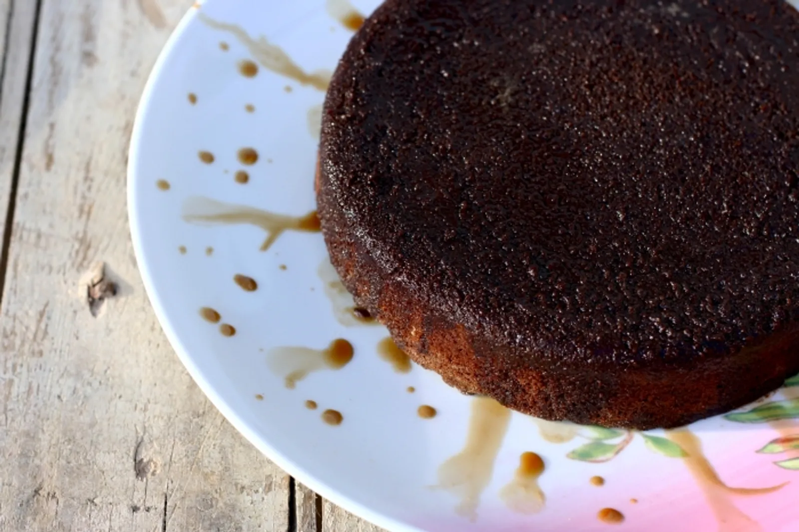Mocha syrup cake