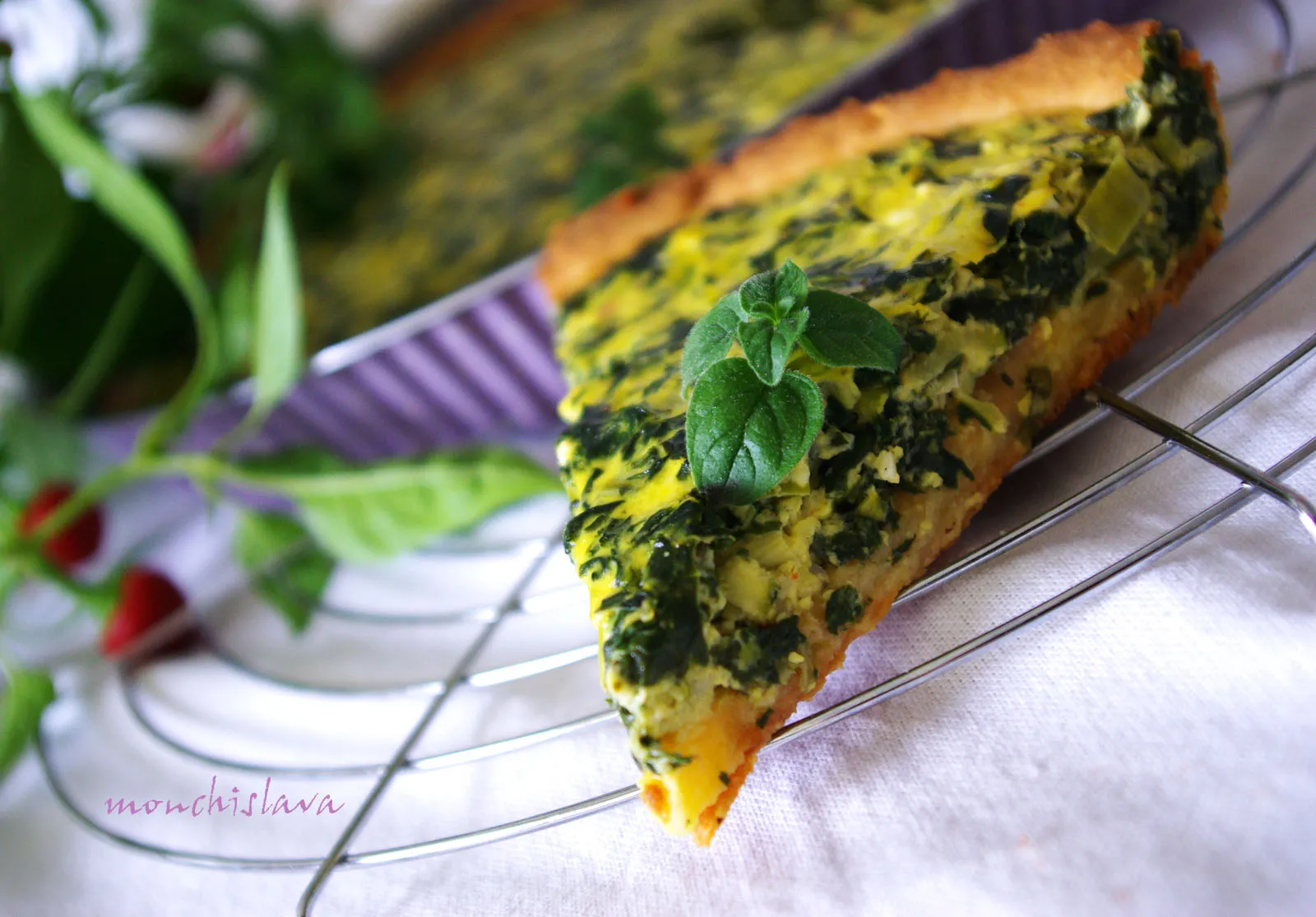 Zeleni quiche_presjek