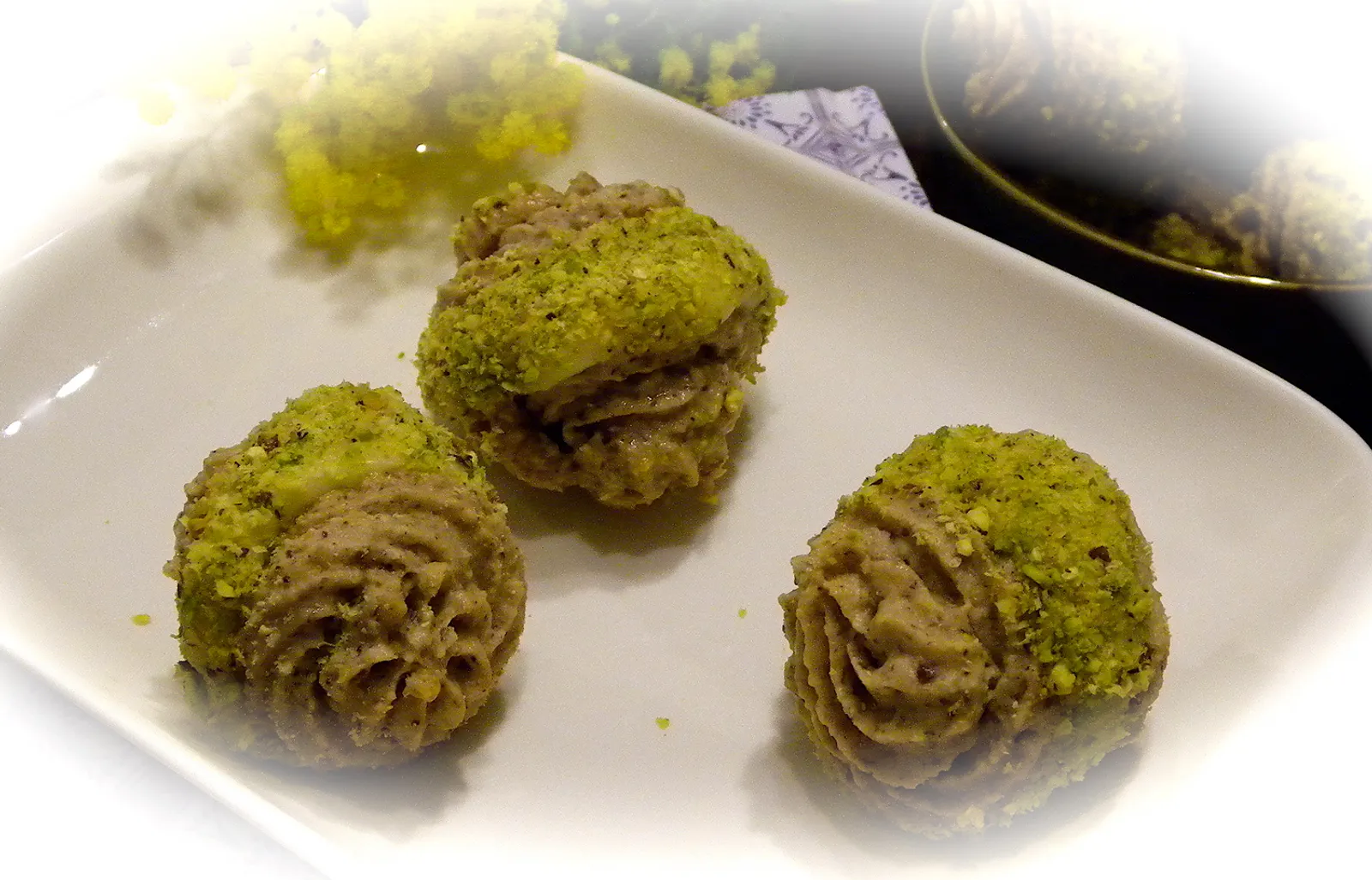 Aprikot brendi Macaroons