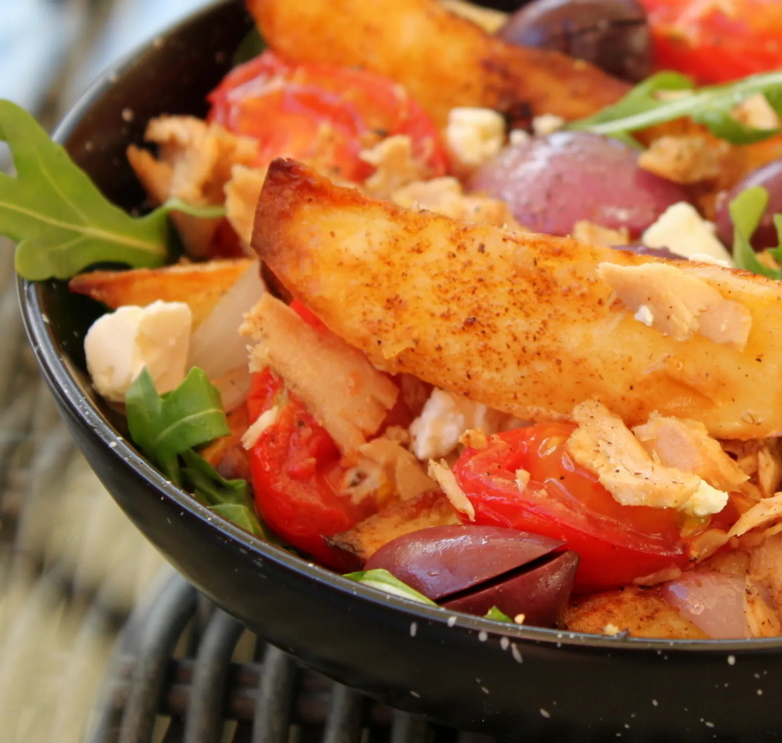Greek Lemon Tuna and Potato Bake