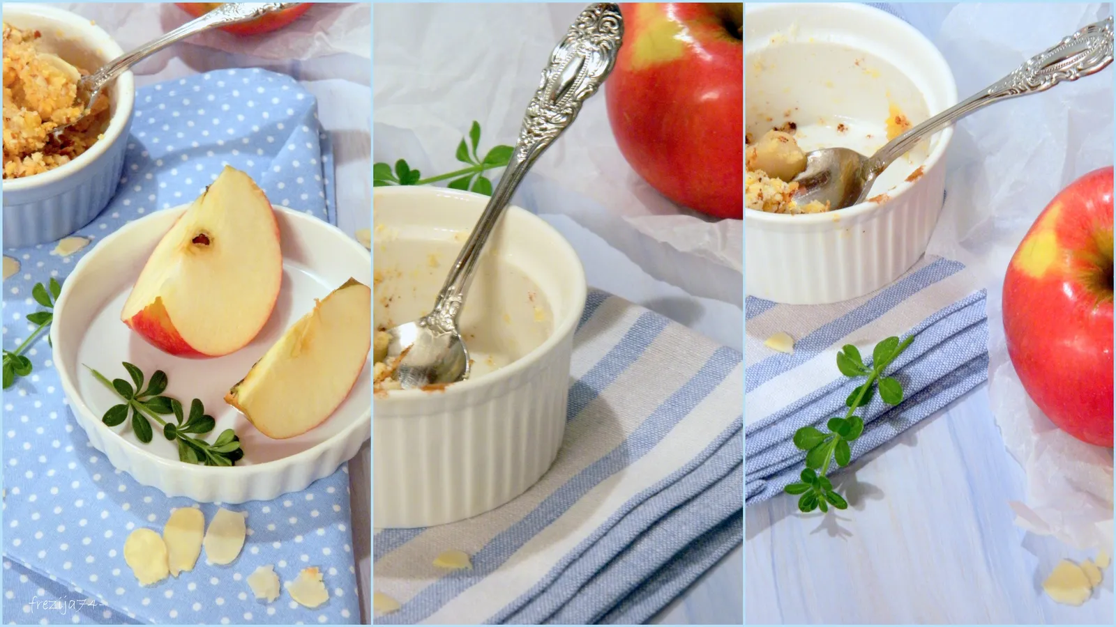 Vanilla apple crumble